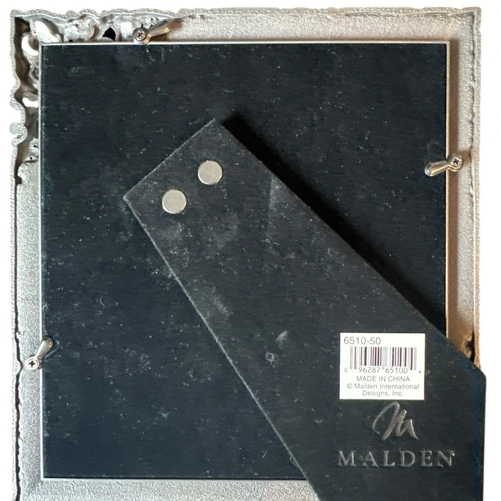 Malden International Design 5 Opening Collage Photo Frame Ornate Silver Tone